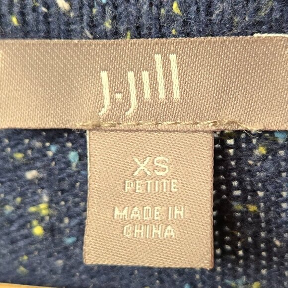J. Jill Angora Rabbit Blend Cardigan Sweater Women's Speckled Knit Grandma XS - Picture 6 of 6